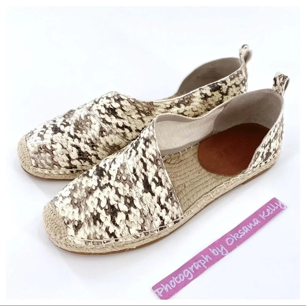 1.STATE Women's White Dela Espadrille Flat 7.5 M